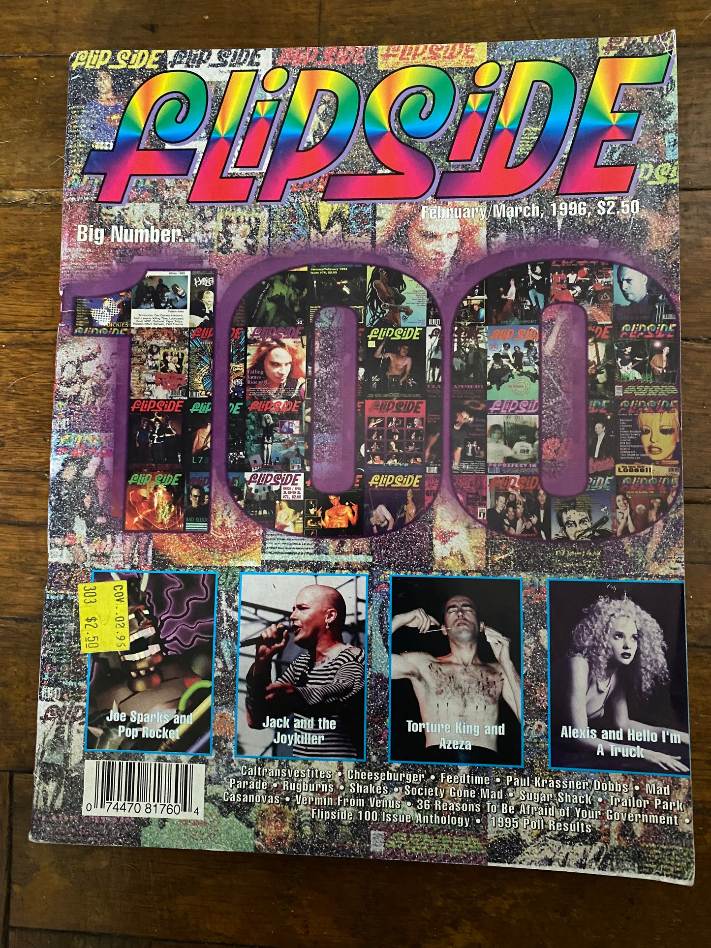 FLIPSIDE Lot OF 7 Magazines 50 54 56 77 81 93 100