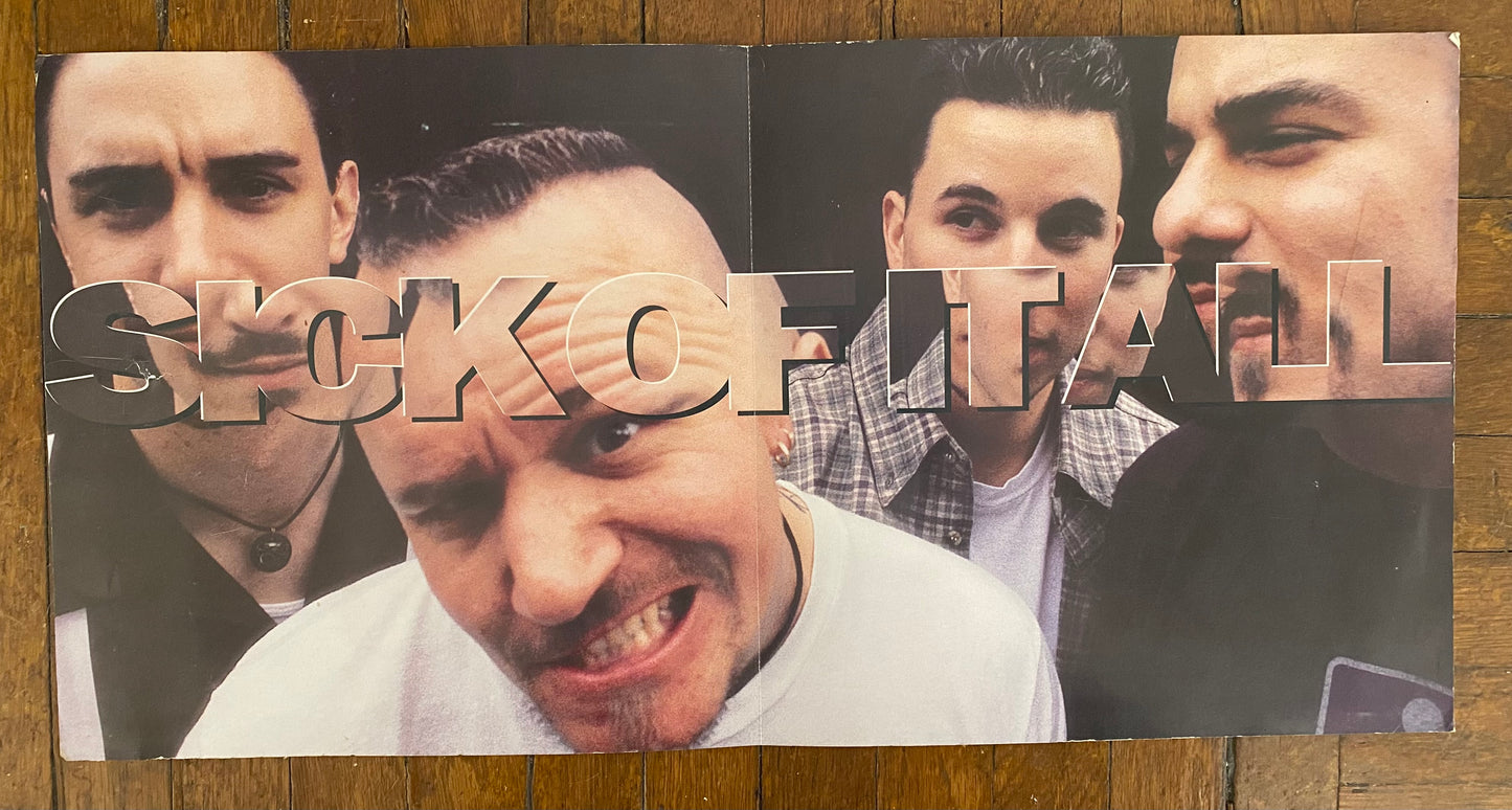SICK OF IT ALL Scratch The Surface Promo Poster / Flat