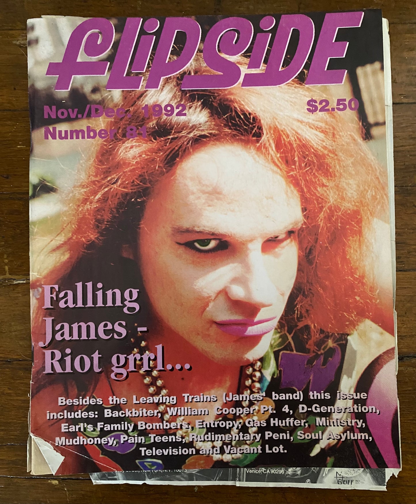 FLIPSIDE Lot OF 7 Magazines 50 54 56 77 81 93 100
