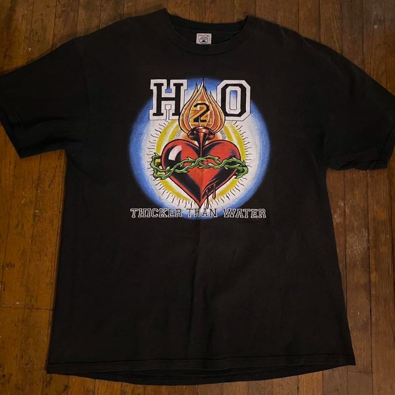 H2O Thicker Than Water Epitaph Records Black XL T-Shirt