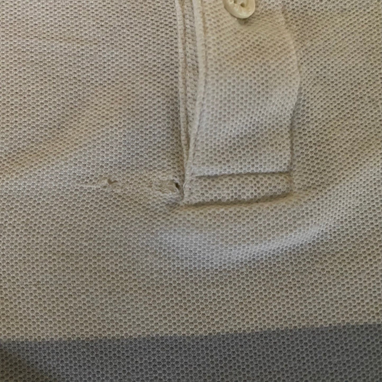 FRED PERRY White with Grey & Yellow Large Polo Shirt