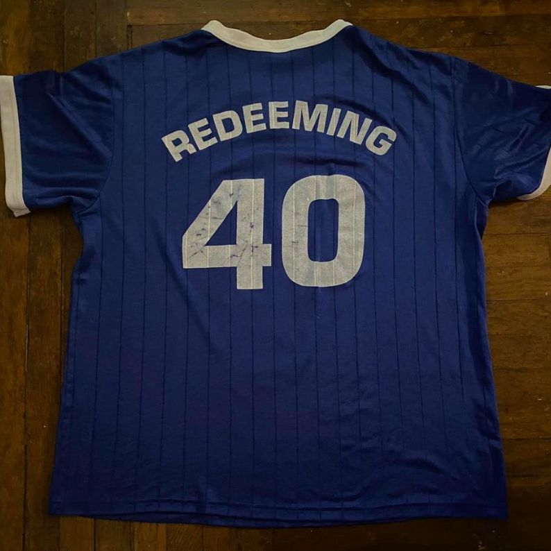 NO REDEEMING SOCIAL VALUE NRSV 40 OZ Blue XL Jersey