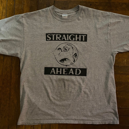 STRAIGHT AHEAD Grey XL T-Shirt