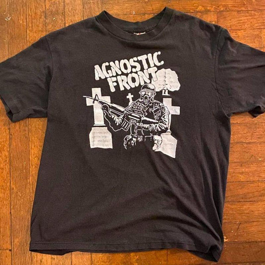 AGNOSTIC FRONT Gas Mask Black XL T-Shirt