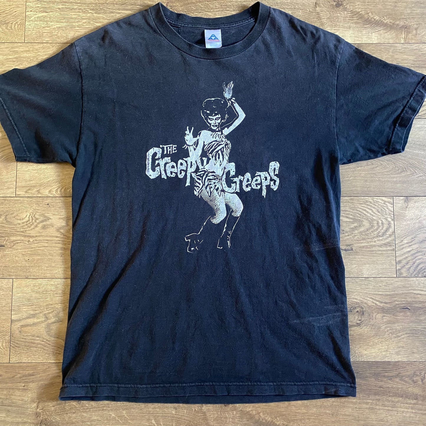 the CREEPY CREEPS Black Large T-Shirt