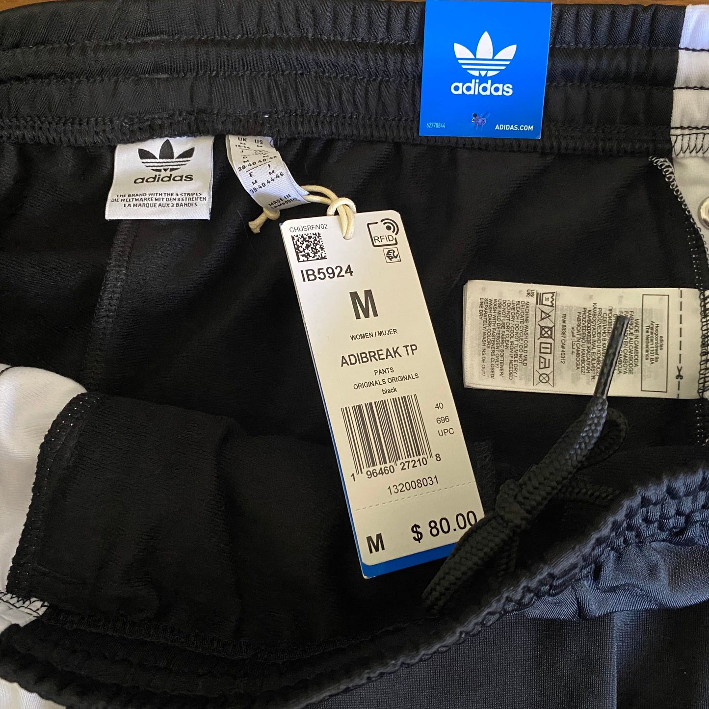 ADIDAS ORIGINALS Womens Adibreak Trefoil Track Pants Size Medium IB5924