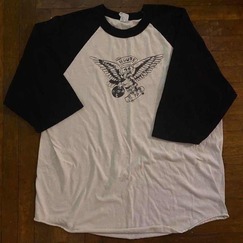 ROUTE 44 Records & Skateboards Shop XL Baseball Style Shirt