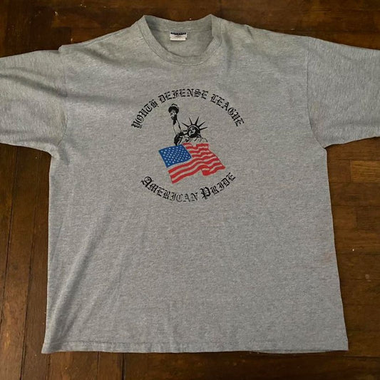 YOUTH DEFENSE LEAGUE YDL American Pride XL Grey T-Shirt