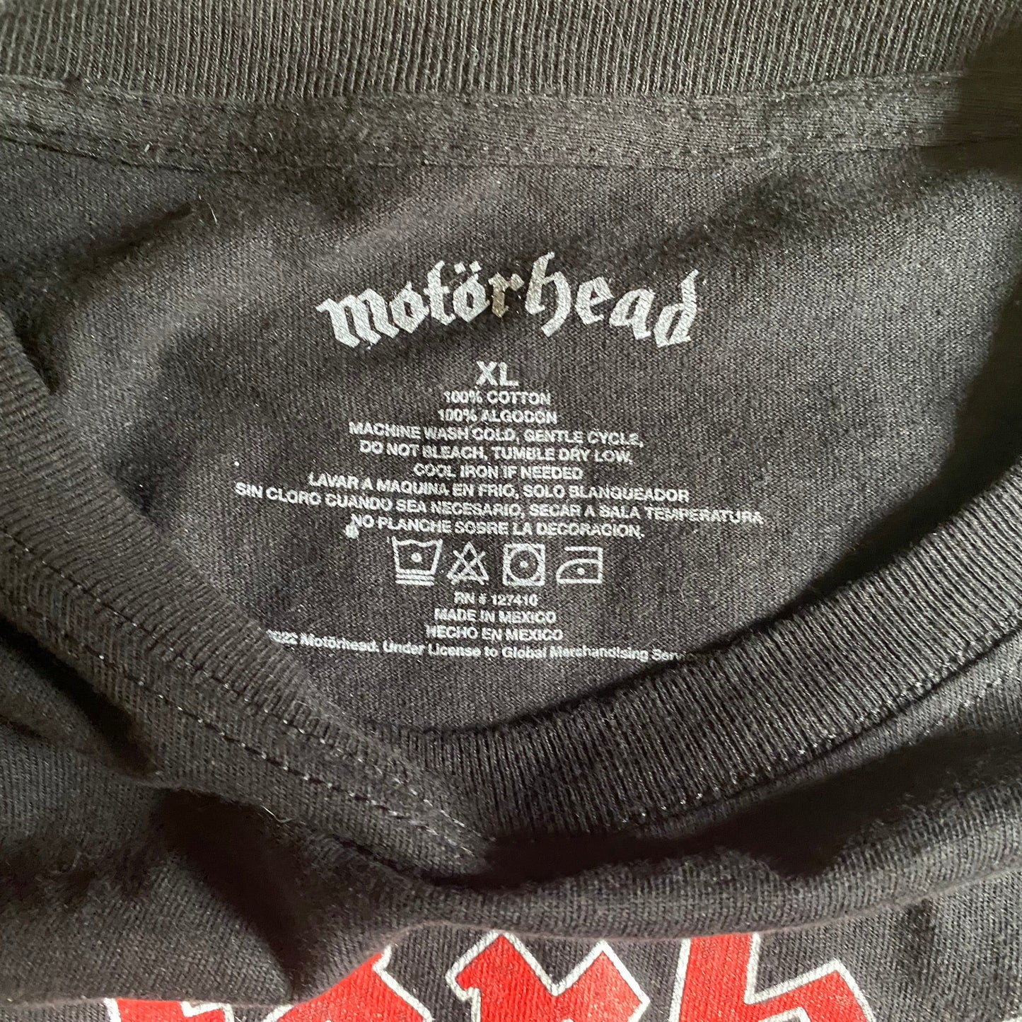 MOTÖRHEAD Iron Fist Tour 1982 Black XL Long Sleeve T-Shirt