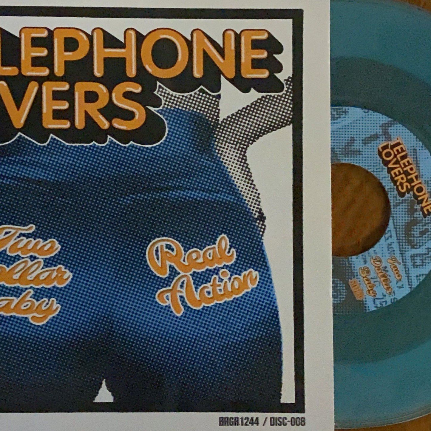 TELEPHONE LOVERS Two Dollar Baby / Real Action 7”