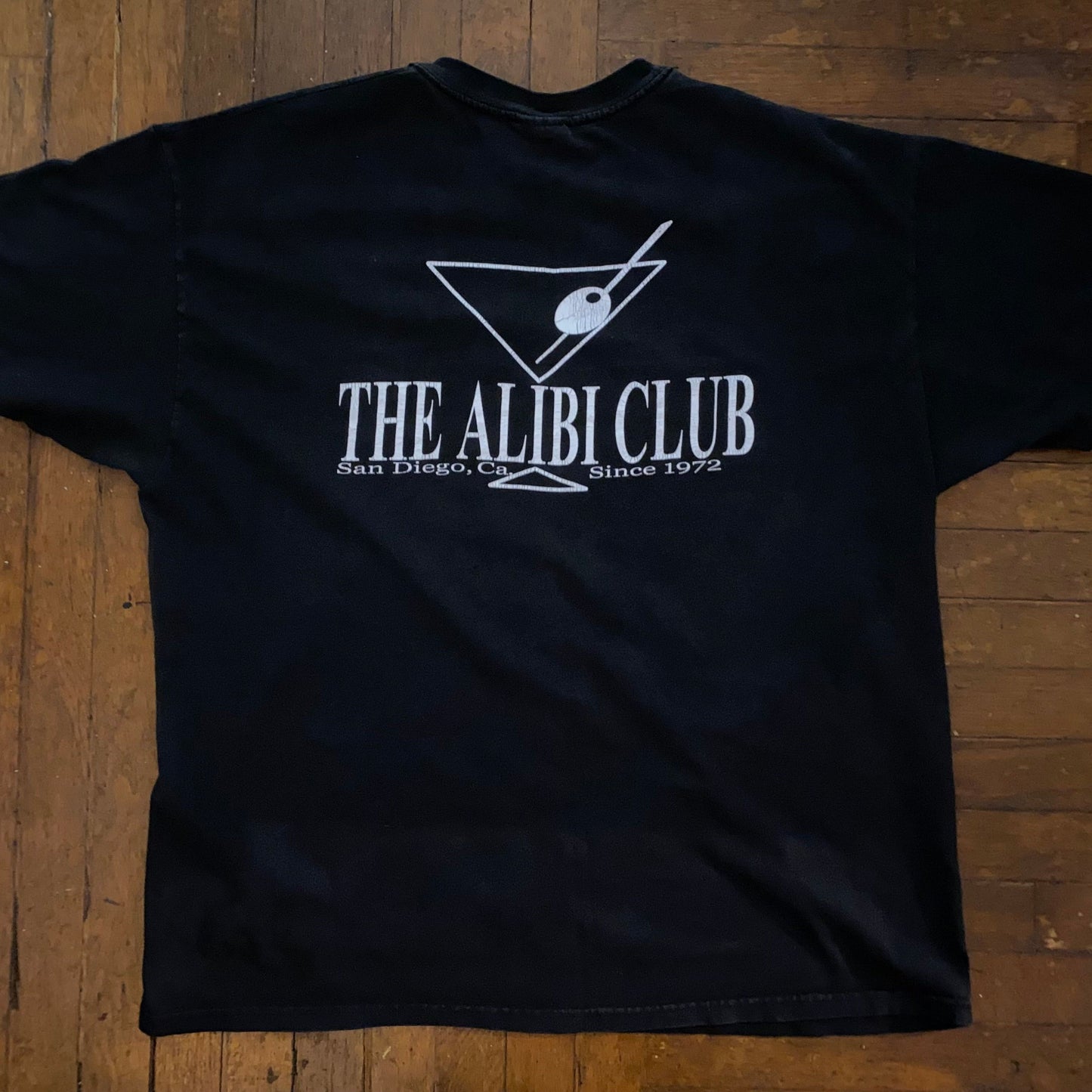 ALIBI BAR / CLUB San Diego Dive Bar XL Black T-Shirt