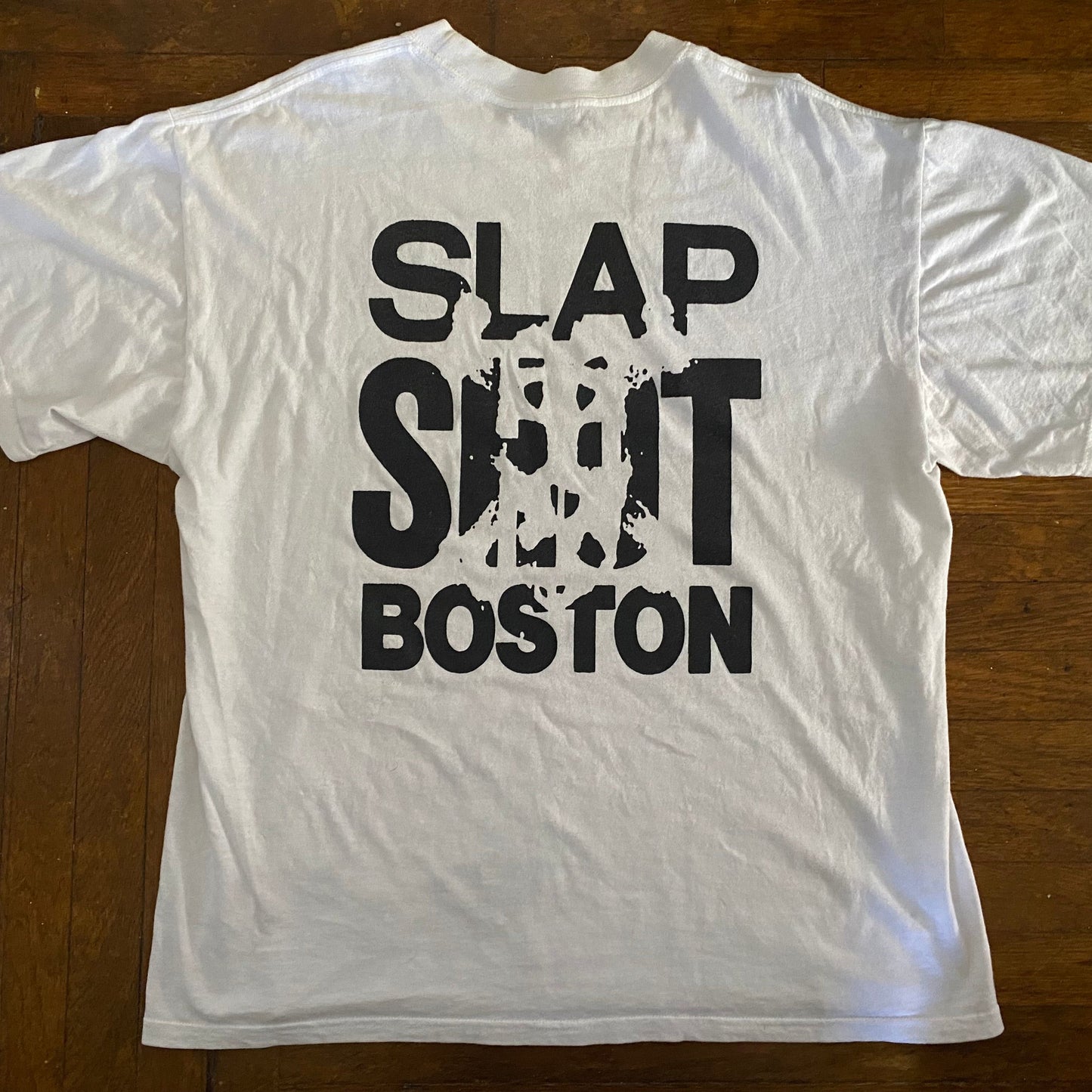 SLAPSHOT Boston White XL T-Shirt