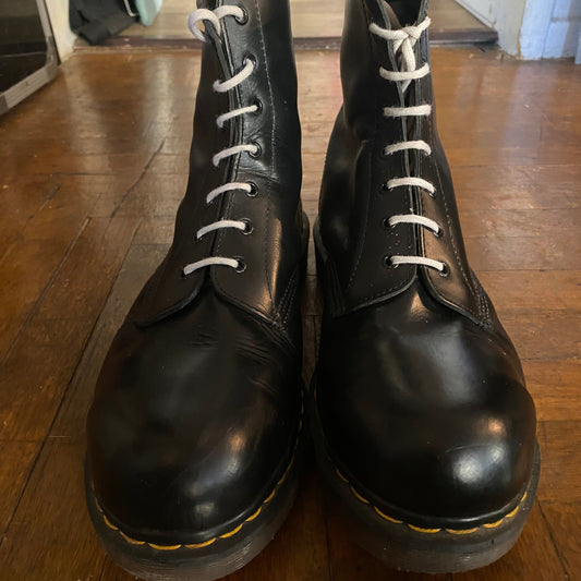 DOC MARTENS Black Steel Toe Size 12 Boots