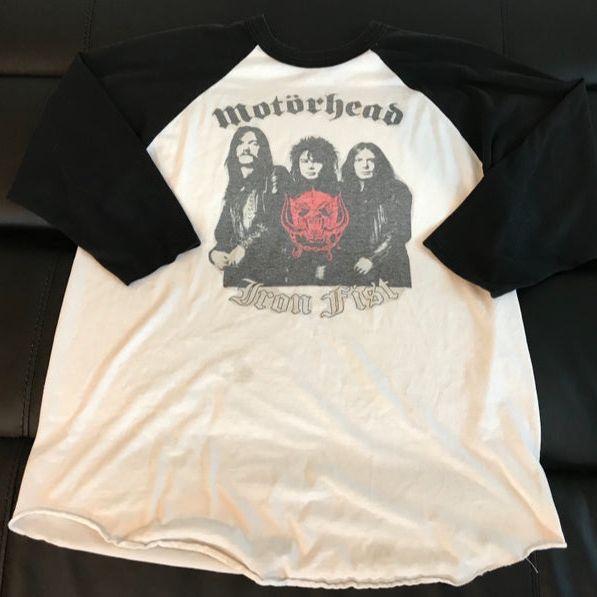 MOTÖRHEAD Iron Fist White W/ Black XL Baseball Style 3/4 Long Sleeve Shirt