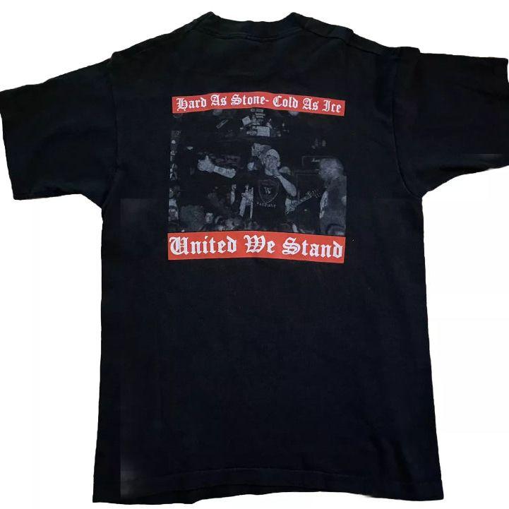 WarZone Hard As Stone Cold As Ice United We Stand Black XL T-Shirt