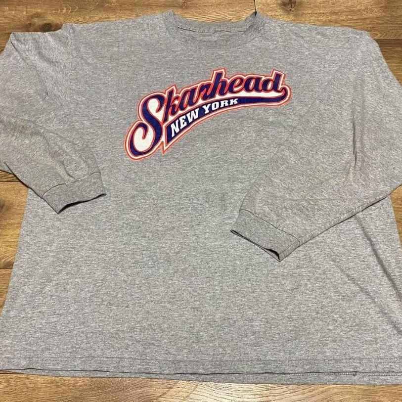 SKARHEAD New York long sleeve grey XL shirt