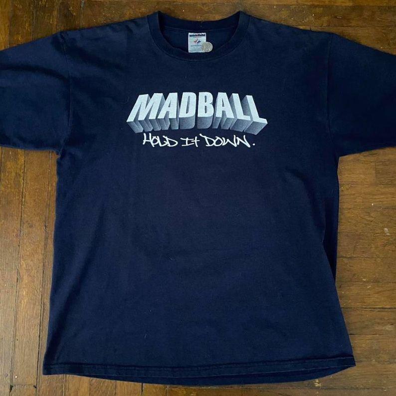 MADBALL Hold It Down Hardcore NYC Navy Blue XL T-Shirt