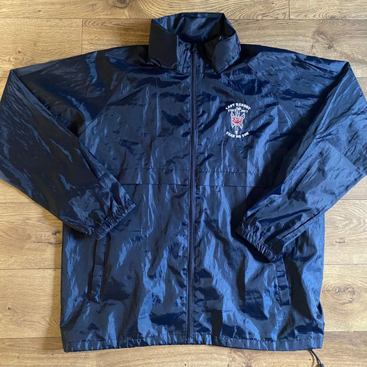 The LAST RESORT Navy Blue Large Windbreaker Jacket Owned By Lars Frederiksen