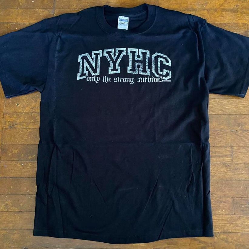 NYHC NEW YORK HARDCORE Only The Strong Survive Black T-Shirt