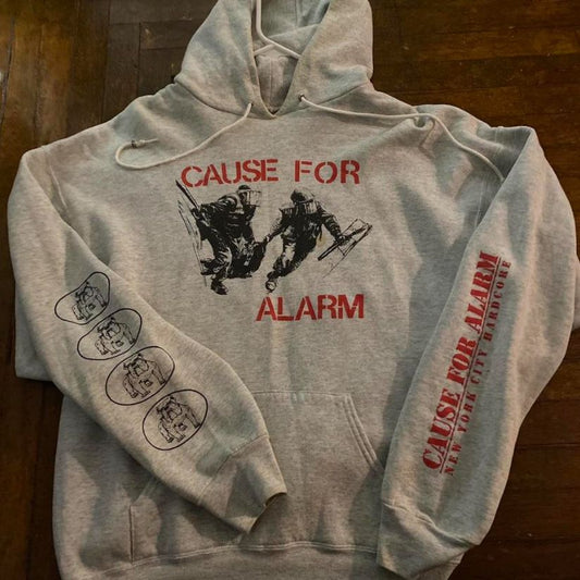 CAUSE FOR ALARM Time Will Tell Victory Records XL Light Grey Hoodie Hooded Sweatshirt