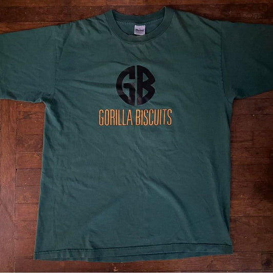 GORILLA BISCUITS Hold Your Ground XL Green T-Shirt