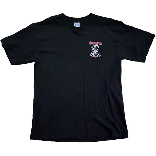 ROSE TATTOO Scarred For Life Large Black T-Shirt