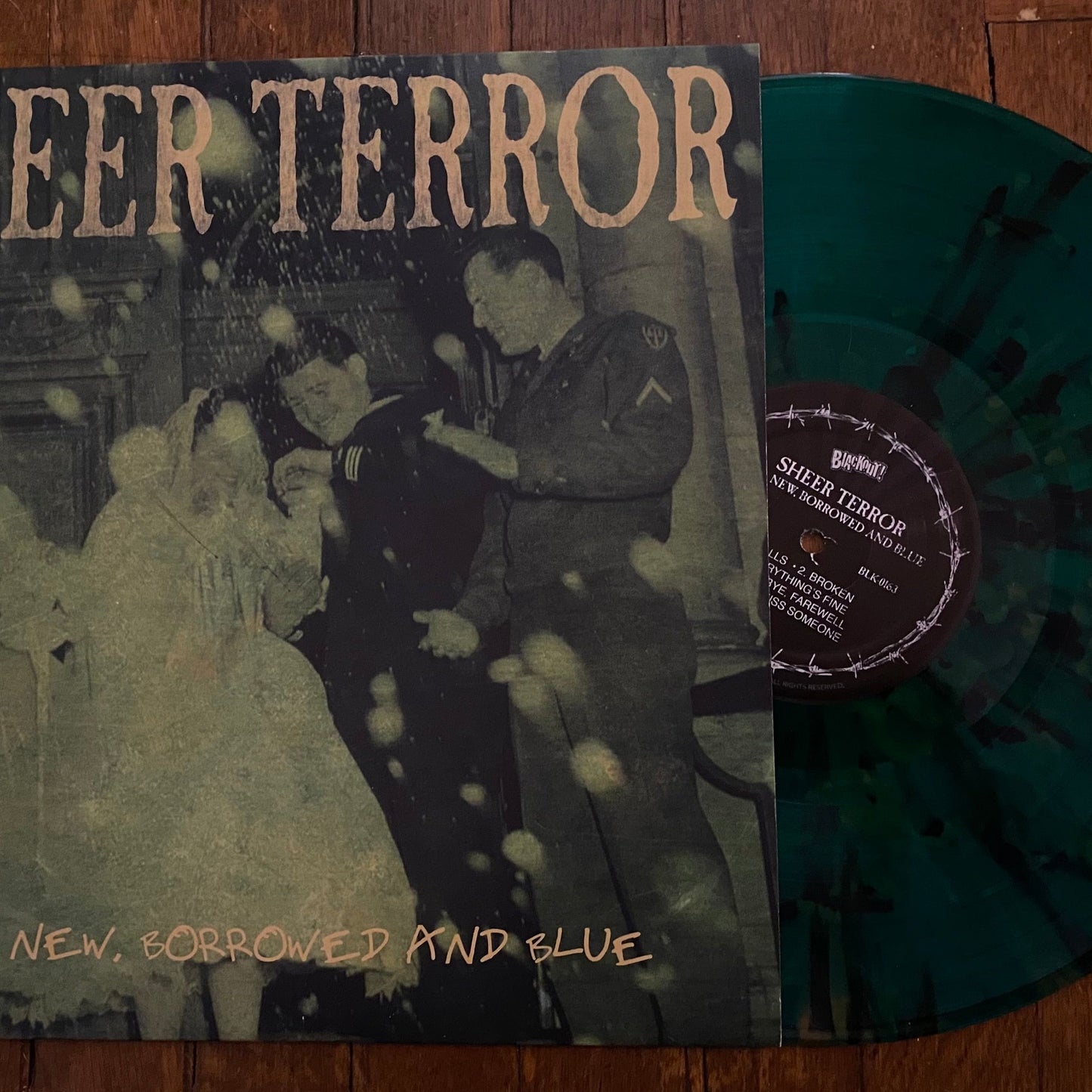 SHEER TERROR Old, New, Borrowed And Blue Colored Splattered Vinyl LP