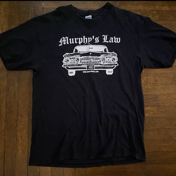 MURPHY’S LAW Original Hardcore Black Large T-Shirt