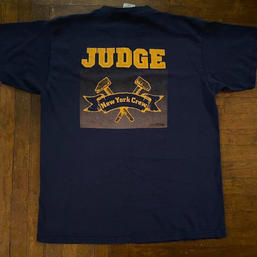 JUDGE New York Crew XL Navy Blue T-Shirt